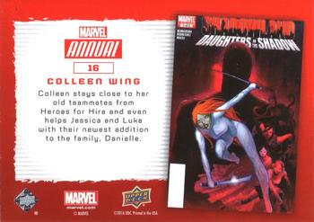 2016 Upper Deck Marvel Annual - Gold #16 Colleen Wing Back