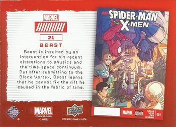 2016 Upper Deck Marvel Annual - Gold #21 Beast Back