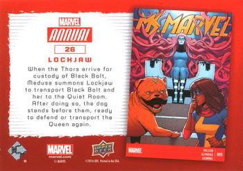 2016 Upper Deck Marvel Annual - Gold #26 Lockjaw Back