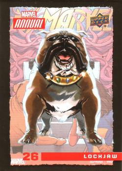 2016 Upper Deck Marvel Annual - Gold #26 Lockjaw Front