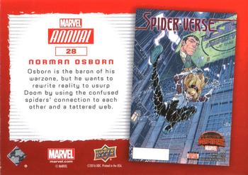 2016 Upper Deck Marvel Annual - Gold #28 Norman Osborn Back