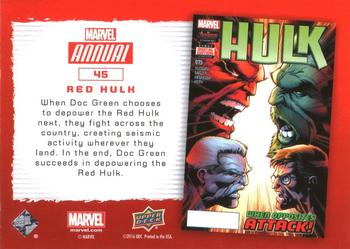 2016 Upper Deck Marvel Annual - Gold #45 Red Hulk Back