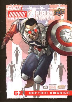 2016 Upper Deck Marvel Annual - Gold #62 Captain America Front