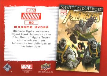 2016 Upper Deck Marvel Annual - Gold #80 Madame Hydra Back