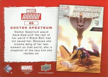 2016 Upper Deck Marvel Annual - Gold #83 Doctor Spectrum Back