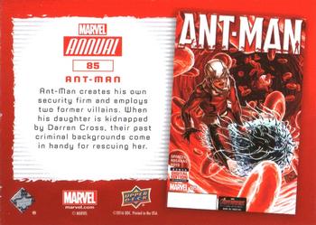 2016 Upper Deck Marvel Annual - Gold #85 Ant-Man Back