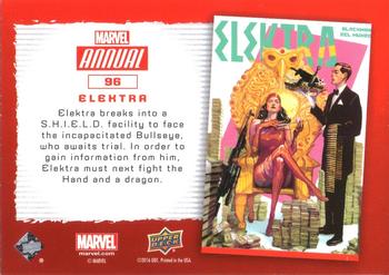2016 Upper Deck Marvel Annual - Gold #96 Elektra Back