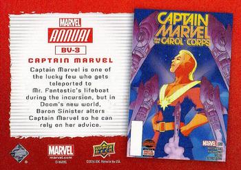 2016 Upper Deck Marvel Annual - Base Variants #BV-3 Captain Marvel Back