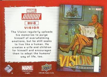 2016 Upper Deck Marvel Annual - Base Variants #BV-6 Vision Back