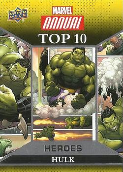 2016 Upper Deck Marvel Annual - Top 10 Heroes #TH-1 Hulk Front