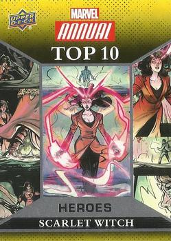 2016 Upper Deck Marvel Annual - Top 10 Heroes #TH-3 Scarlet Witch Front