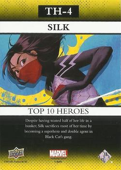 2016 Upper Deck Marvel Annual - Top 10 Heroes #TH-4 Silk Back