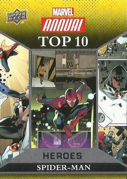 2016 Upper Deck Marvel Annual - Top 10 Heroes #TH-8 Spider-Man Front