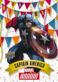 2016 Upper Deck Marvel Annual - Happy Birthday #HB-1 Captain America Front