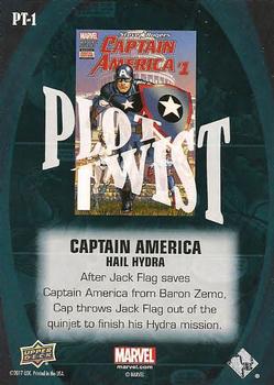 2016 Upper Deck Marvel Annual - Plot Twist #PT-1 Captain America Back