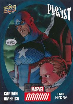 2016 Upper Deck Marvel Annual - Plot Twist #PT-1 Captain America Front