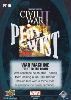 2016 Upper Deck Marvel Annual - Plot Twist #PT-10 War Machine Back