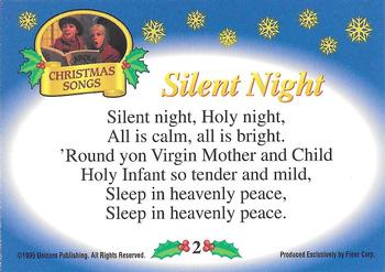 1995 Fleer Christmas - Christmas Songs #2 Silent Night Back