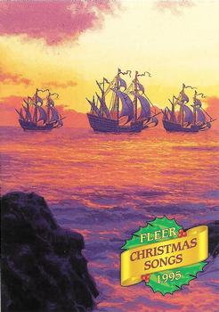 1995 Fleer Christmas - Christmas Songs #3 I Saw Three Ships Front