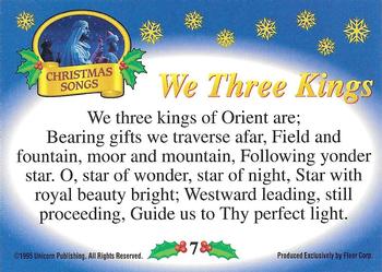 1995 Fleer Christmas - Christmas Songs #7 We Three Kings Back