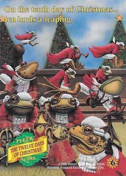 1995 Fleer Christmas - The Twelve Days of Christmas #6 On the ninth day of Christmas... Back