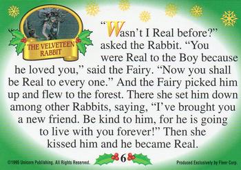 1995 Fleer Christmas - The Velveteen Rabbit #6 