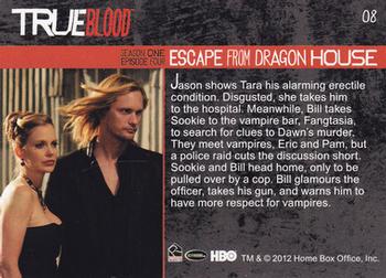 2012 Rittenhouse True Blood Premiere #08 Escape From Dragon House Back