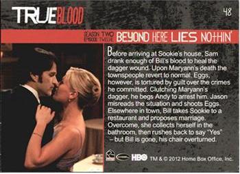 2012 Rittenhouse True Blood Premiere #48 Beyond Here Lies Nothin' Back