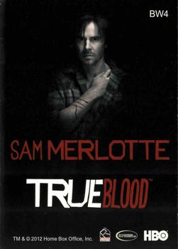 2012 Rittenhouse True Blood Premiere - Black and White #BW4 Sam Merlotte Back