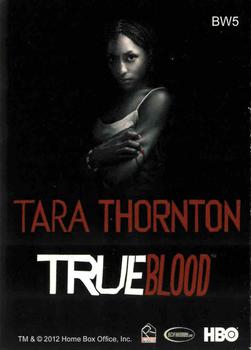 2012 Rittenhouse True Blood Premiere - Black and White #BW5 Tara Thornton Back