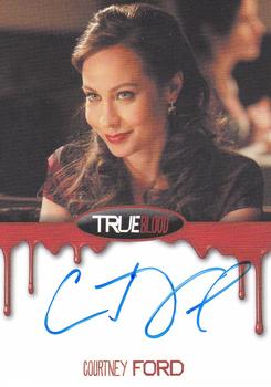 2012 Rittenhouse True Blood Premiere - Bordered Autographs #NNO Courtney Ford Front