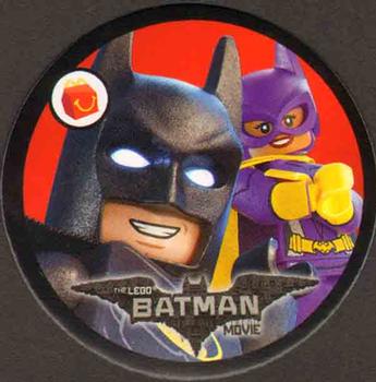 2017 McDonald's Happy Meal Lego Batman Movie Discs #NNO Batman / Batgirl Front