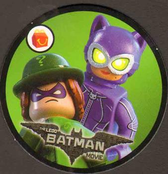 2017 McDonald's Happy Meal Lego Batman Movie Discs #NNO Catwoman / Riddler Front