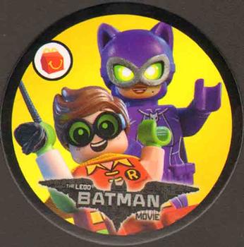 2017 McDonald's Happy Meal Lego Batman Movie Discs #NNO Robin / Catwoman Front