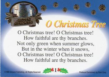 1995 Fleer Christmas - Golden Memories #1 Christmas Songs Back