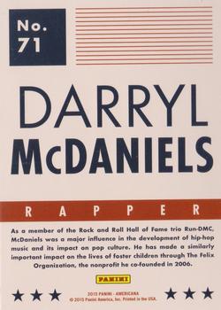 2015 Panini Americana - Black #71 Darryl McDaniels Back