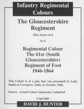 2013 Regimental Colours : Miscellaneous Colours #6 Regimental Colour 61st Foot 1846-1861 Back