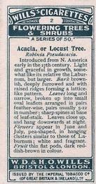 1924 Wills's Flowering Trees & Shrubs #2 Acacia Back