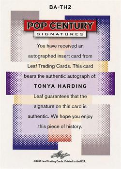 2013 Leaf Pop Century #BA-TH2 Tonya Harding Back