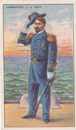 1909-13 Recruit Military Series T81 - Die Cut Stand-ups #NNO Commander U.S. Navy Front