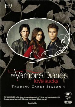 2016 Cryptozoic The Vampire Diaries Season 4 - Trio Puzzle #H9 Ian Somerhalder / Nina Dobrev / Paul Wesley Back