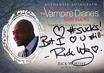 2016 Cryptozoic The Vampire Diaries Season 4 - Autographs #RW Rick Worthy Front