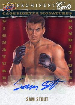 2009 Upper Deck Prominent Cuts - Cage Fighter Signatures Renditions Premium #CFSRP-SS Sam Stout Front