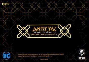 2017 Cryptozoic Arrow Season 3 - Wedding #B5 Wedding Back