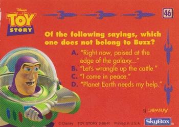 1996 SkyBox Toy Story 2 #46 Buzz Lightyear Back