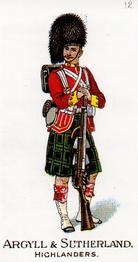 1995 Card Promotions Types of the British Army #12 Argyll and Sutherland Highlanders Front