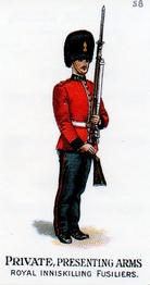 1996 Card Promotions 1898 Gallaher's Types of the British Army 2nd Series (reprint) #58 Private, Presenting Arms Royal Inniskilling Fusiliers Front