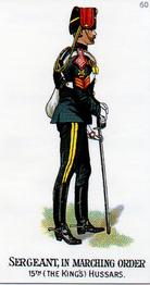 1996 Card Promotions 1898 Gallaher's Types of the British Army 2nd Series (reprint) #60 Sergeant, In Marching Order 15th (The King's) Hussars Front