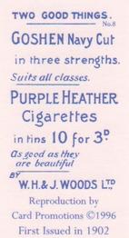 1996 Card Promotions 1902 WH & J Woods Types of Volunteers & Yeomanry (Reprint) #8 