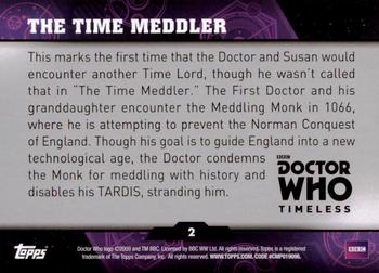 2016 Topps Doctor Who Timeless - Green Foil #2 The Time Meddler Back